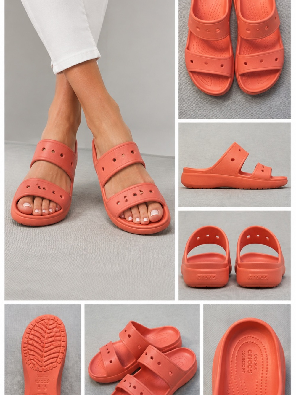 CROCS Iconic Comfort Clogs Size 11 Salmon